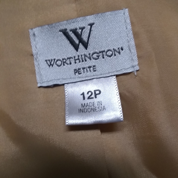 Worthington belted tailored suit jacket 12 petite - Picture 8 of 9